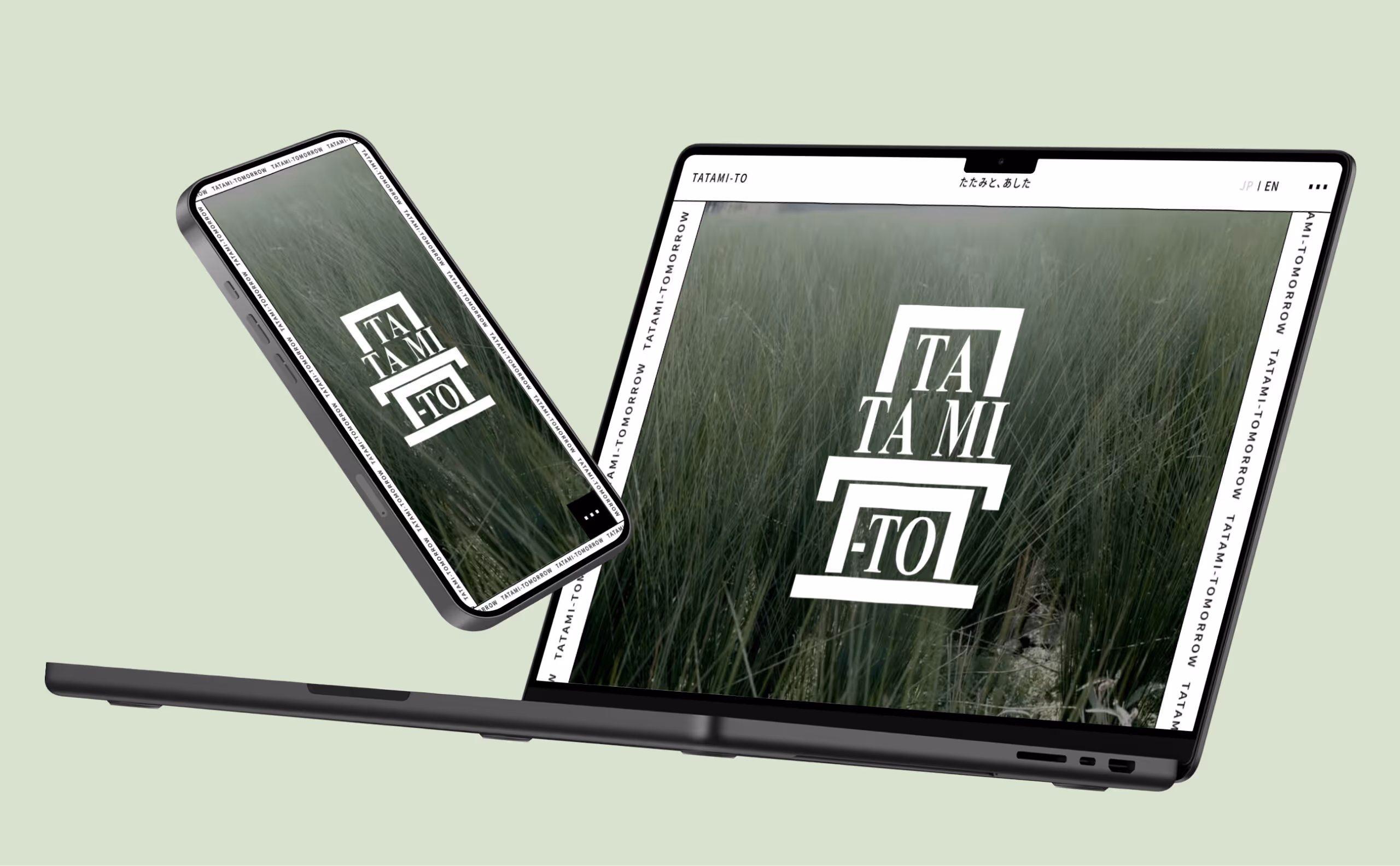 TATAMI-TO ブランディングサイトのイメージ画像