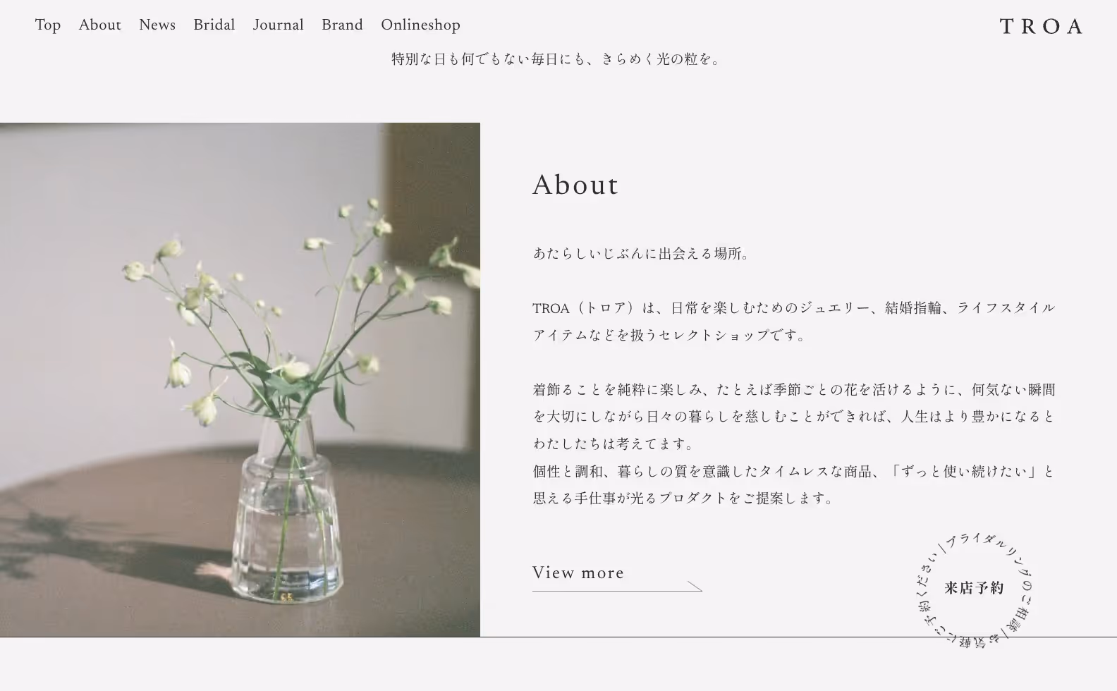 TROA オフィシャルサイトの画像