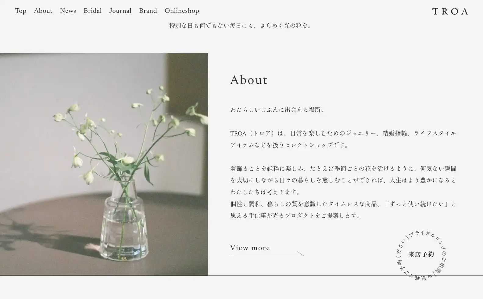 TROA オフィシャルサイトの画像